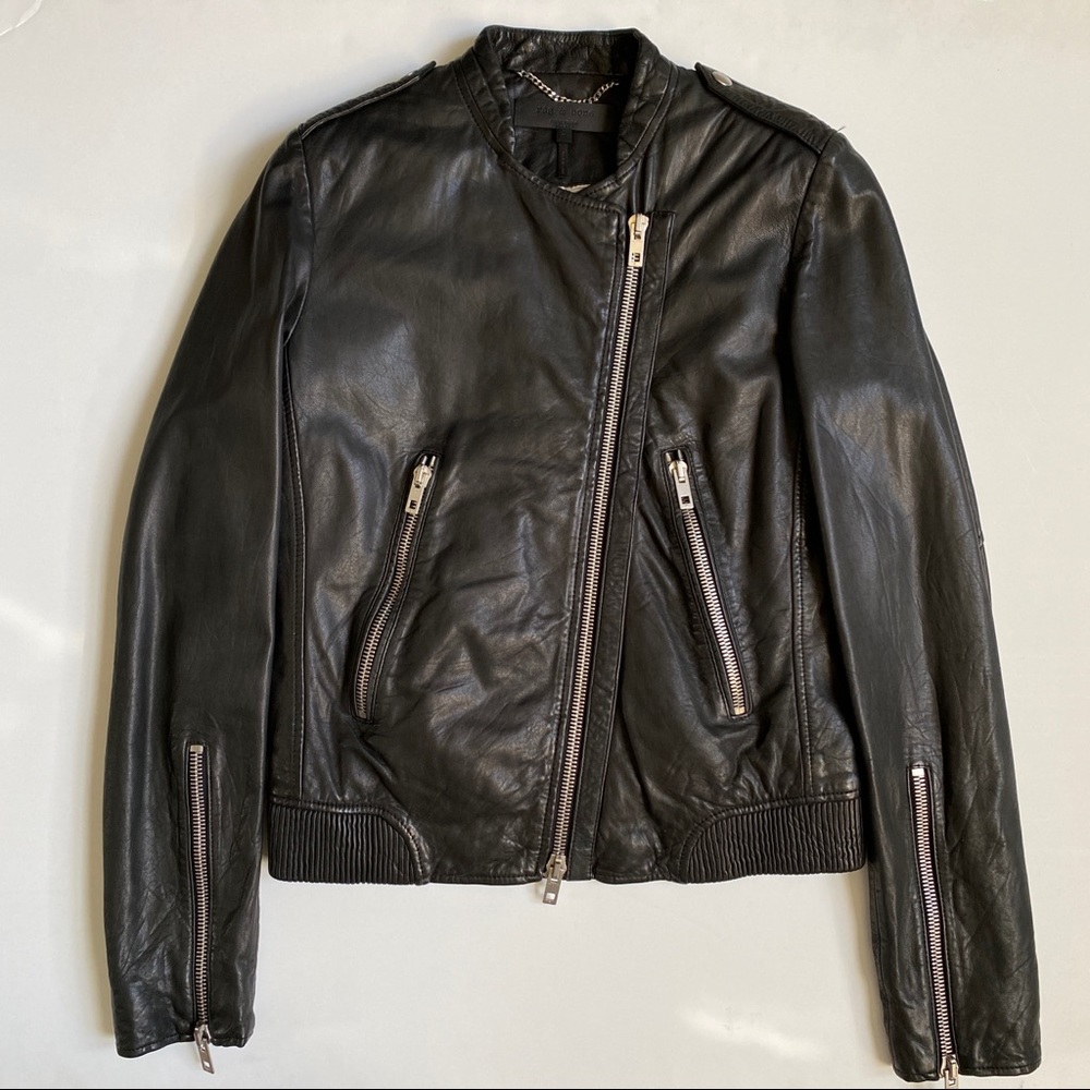 Rag & Bone Lyon Leather Jacket Size 0